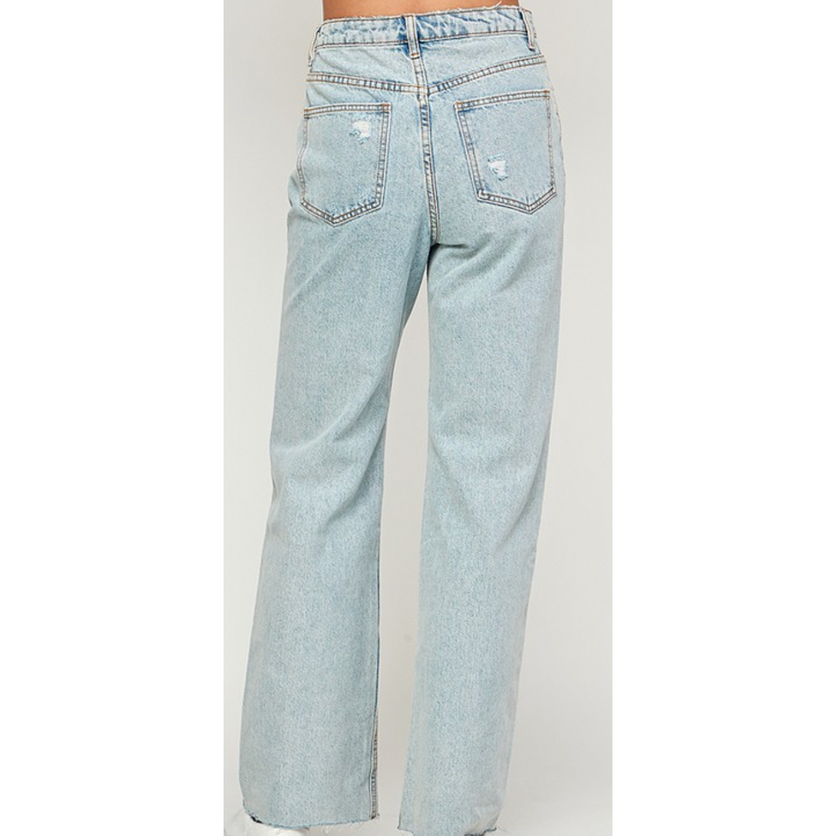 Caydee Cross Waist Denim Jeans